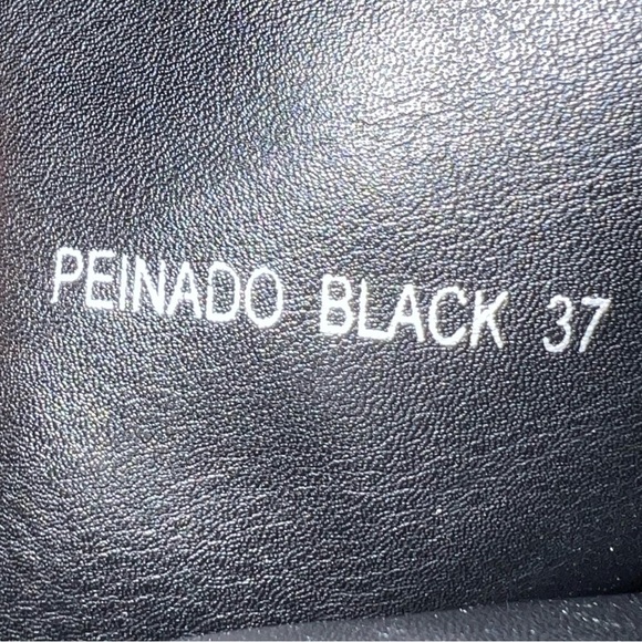 Patrizia Peinado High botts black textured Size 37 / 6.5 - 7 - Picture 10 of 11